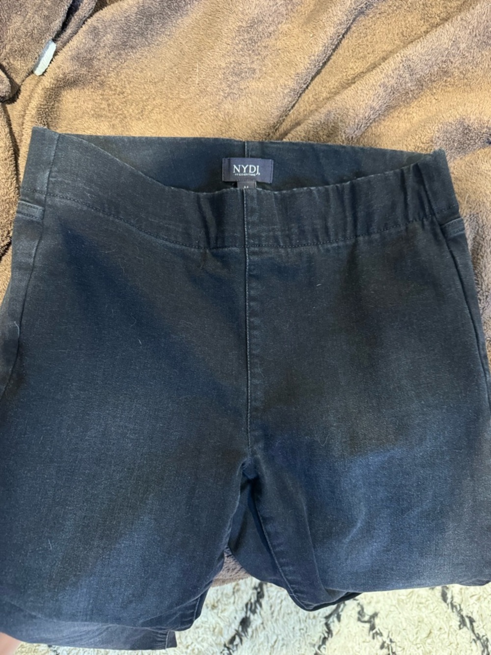NYDJ Black Stretch Jeggings with Elastic Waistband